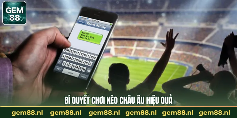 Bí quyết chơi kèo châu Âu hiệu quả