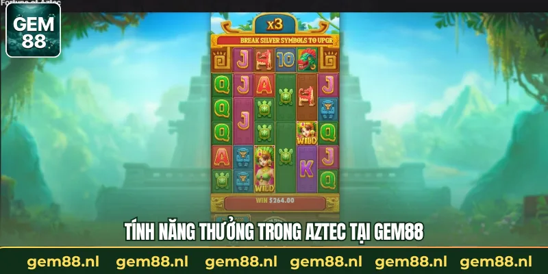 Tính năng thưởng trong Aztec tại GEM88